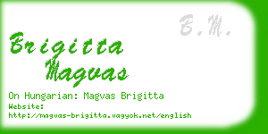 brigitta magvas business card